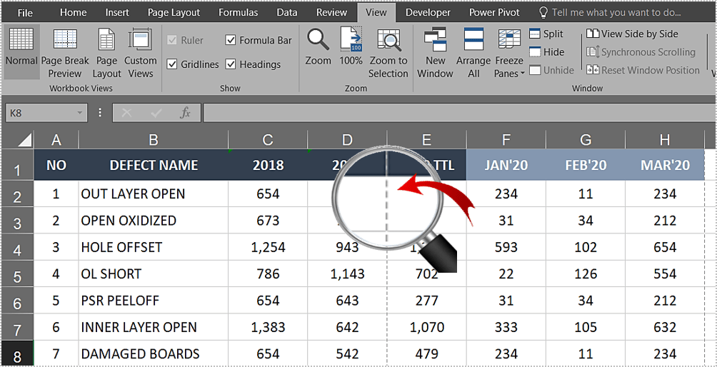 how to do dotted underline in excel